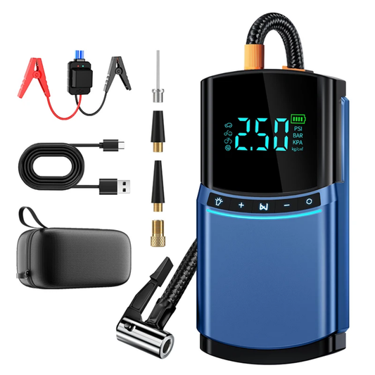 Powerful Car Jump Starter Tyre Air Pump 150PSI 12000mAh