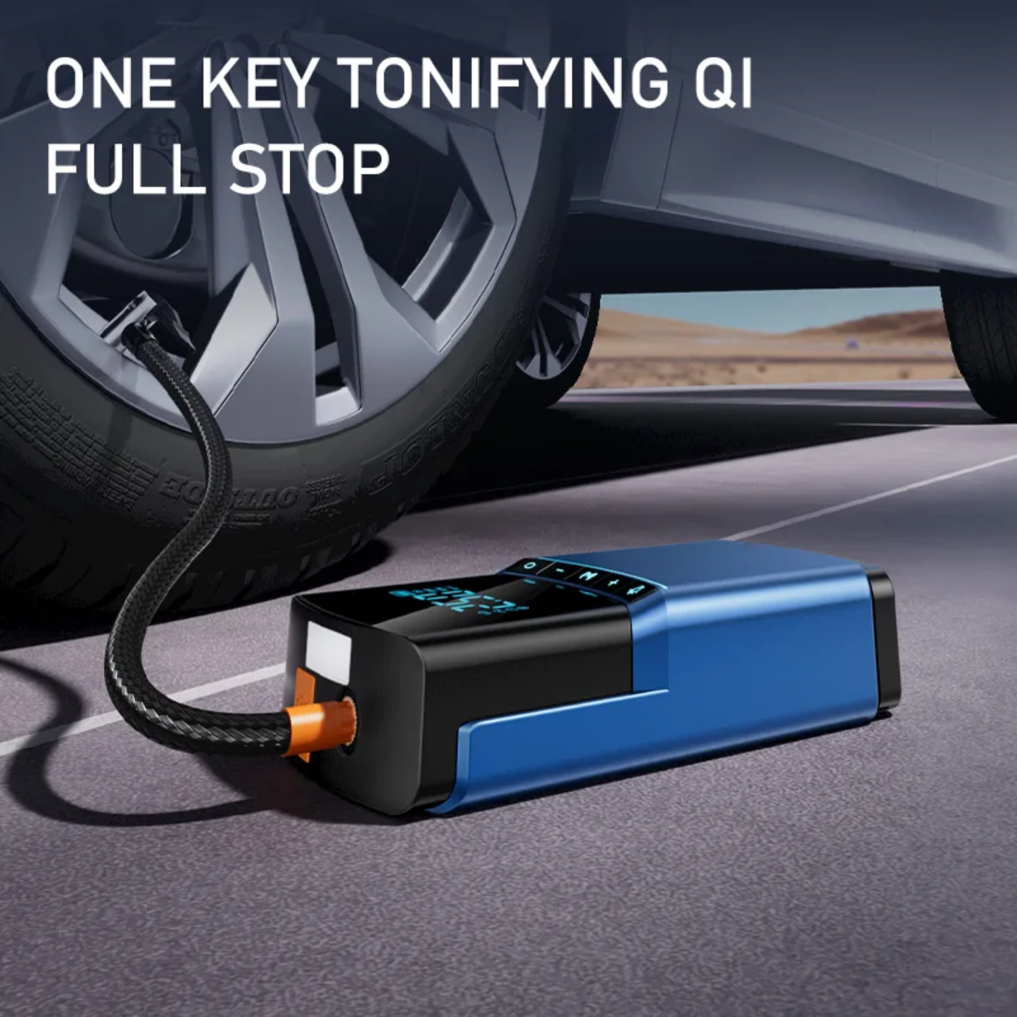 Powerful Car Jump Starter Tyre Air Pump 150PSI 12000mAh