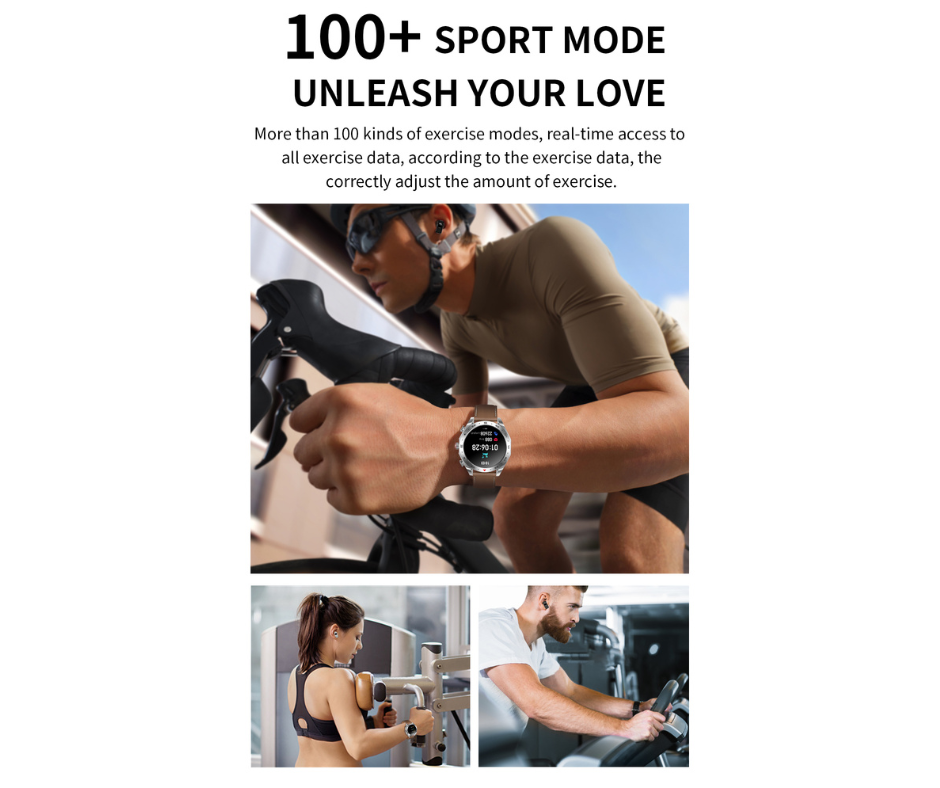 Smart Watch with 1.52 Inch IPS Screen BT Earphone